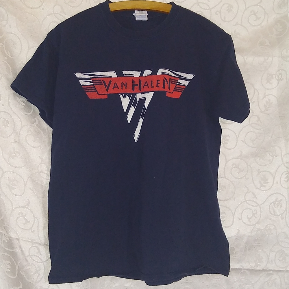Gildan Navy Blue Van Halen Short Sleeve Tee